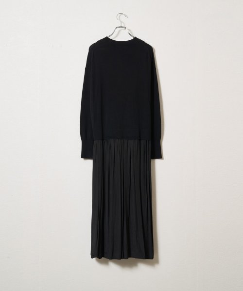 【Liyoca】コットンカシミヤレイヤードワンピース Liyoca 手洗い可