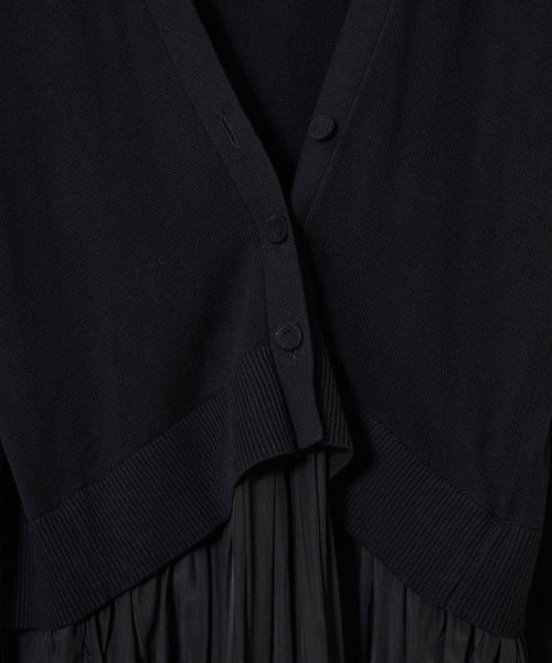 【Liyoca】コットンカシミヤレイヤードワンピース Liyoca 手洗い可