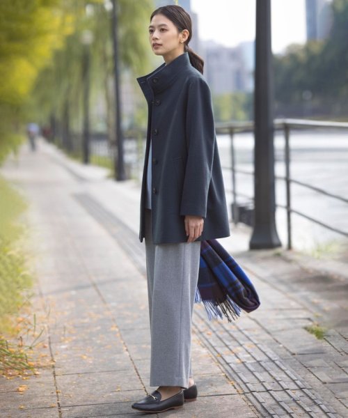 ショートビーバー スタンドカラー コート 大きいサイズ 小さいサイズ