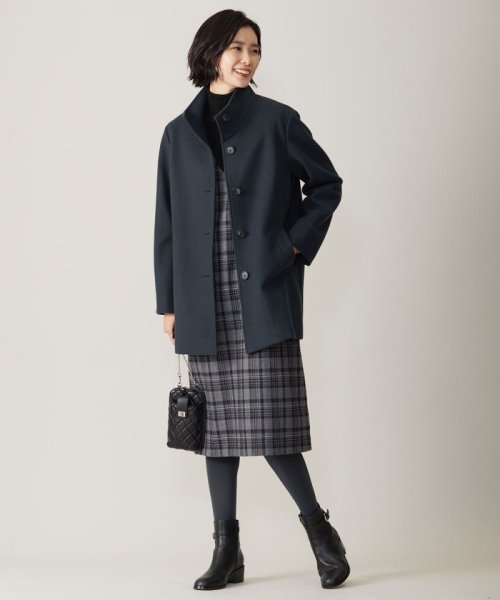 ショートビーバー スタンドカラー コート 大きいサイズ 小さいサイズ