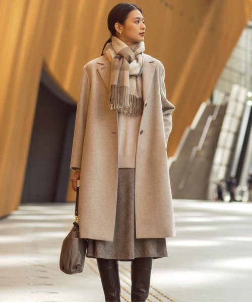 ブレンドビーバー チェスター コート 