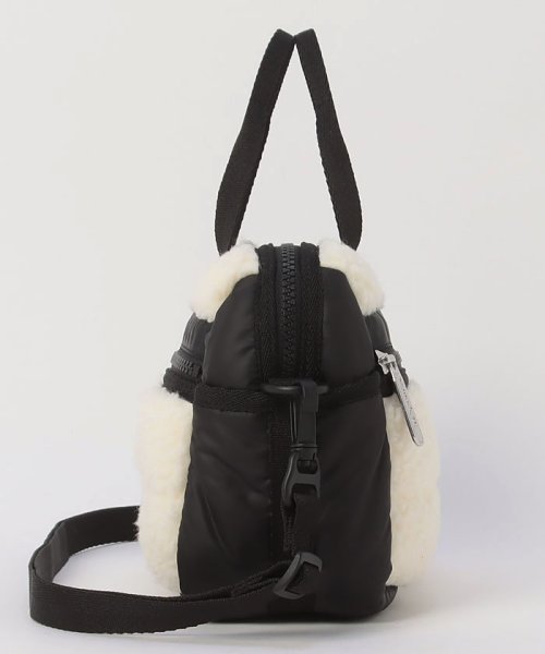 PUFFY MINI DUFFELクリームビーガンシェルパ PUFFY MINI