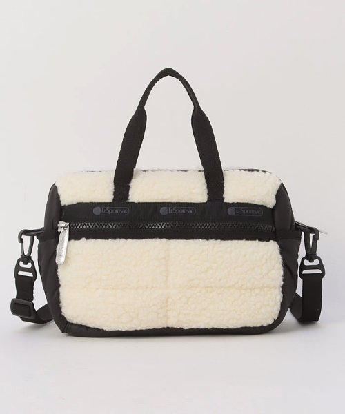 PUFFY MINI DUFFELクリームビーガンシェルパ PUFFY MINI