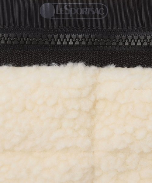 PUFFY MINI DUFFELクリームビーガンシェルパ PUFFY MINI