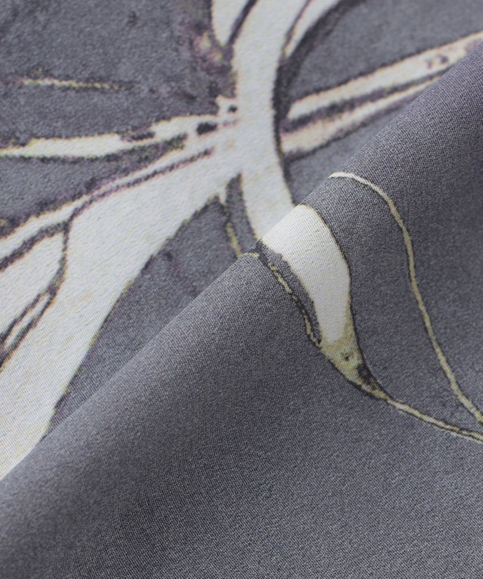 ドローイングフラワープリント フレアスカート(505739472)｜阪急