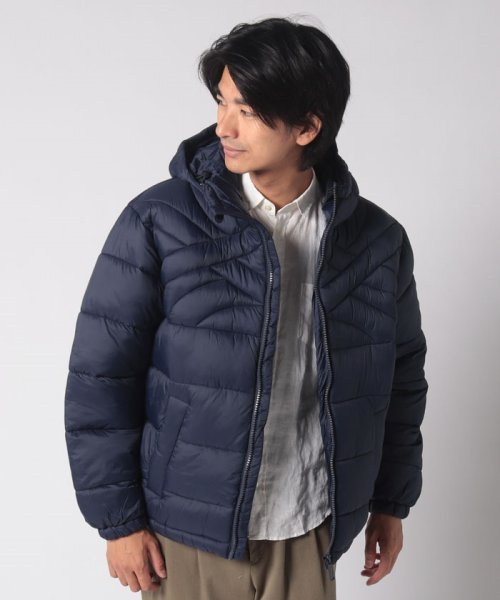 BENETTON (mens)(ベネトン（メンズ）)/フード付きカットループロゴモチーフ中綿ジャケット/img12