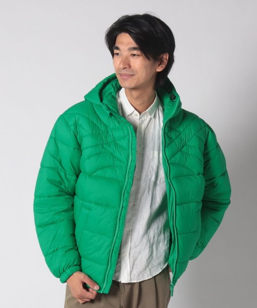 BENETTON (mens)(ベネトン（メンズ）)/フード付きカットループロゴモチーフ中綿ジャケット/img25