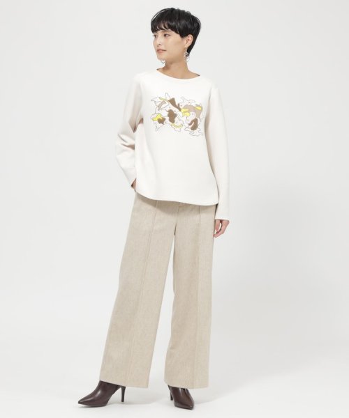 23AW＊Wings掲載＊リサイクルウールツイルワイドパンツ 