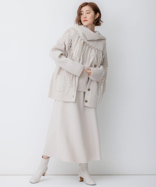 【杏さん着用/洗える】ウールカシミヤ アランパターン カーディガン 商品説明2023 Autumn & Winter大人カジュアルの代名詞、贅沢にふっくら A1419508567(10780円)