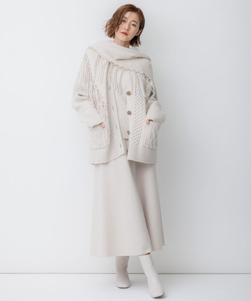 【杏さん着用/洗える】ウールカシミヤ アランパターン カーディガン 商品説明2023 Autumn & Winter大人カジュアルの代名詞、贅沢にふっくら A1419508567(10780円)