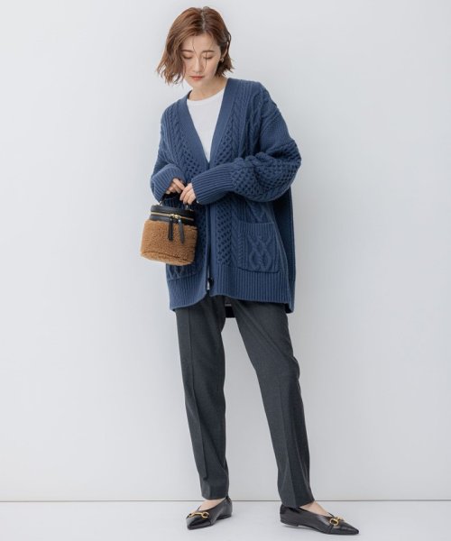 【杏さん着用/洗える】ウールカシミヤ アランパターン カーディガン 商品説明2023 Autumn & Winter大人カジュアルの代名詞、贅沢にふっくら A1419508567(10780円)