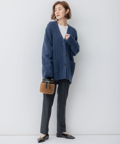 【杏さん着用/洗える】ウールカシミヤ アランパターン カーディガン 商品説明2023 Autumn & Winter大人カジュアルの代名詞、贅沢にふっくら A1419508567(10780円)