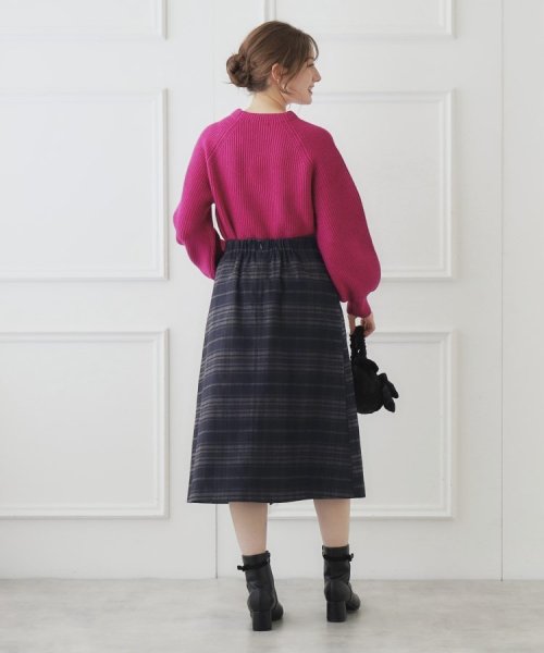 Couture Brooch(クチュールブローチ)/合皮ベルト付Aラインスカート/img14
