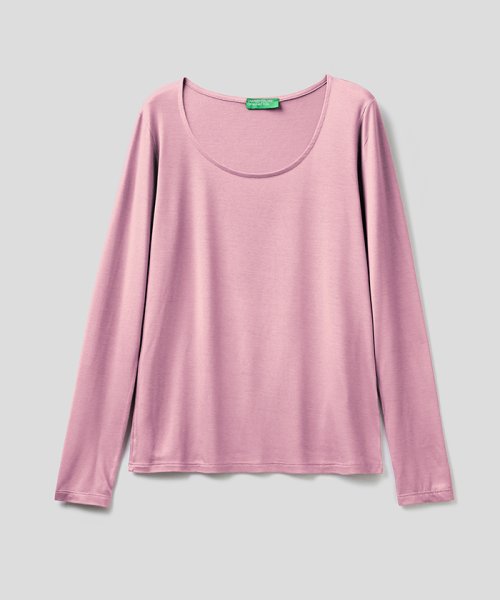 BENETTON (women)(ベネトン（レディース）)/【GREEN B】Uネック長袖Tシャツ・カットソー/img29