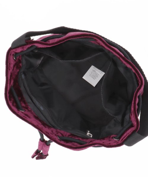 LeSportsac(LeSportsac)/DRAWSTRING BUCKET BAGベロアチェリーウッド/img03