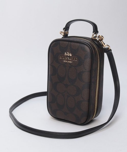 COACH(コーチ)/【COACH】COACH コーチ CC872 ミニショルダーバッグ スマホショルダー 2WAYショルダー付 PVCシグネチャー/img01