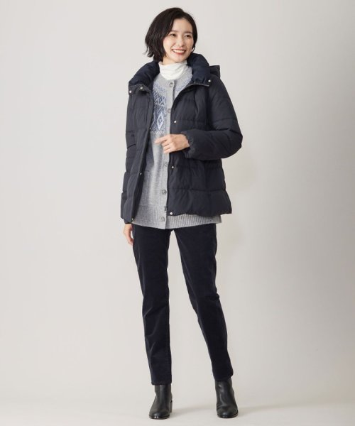 ブラッシュドマルチポリ ショート ダウン コート 大きいサイズ 小さいサイズ