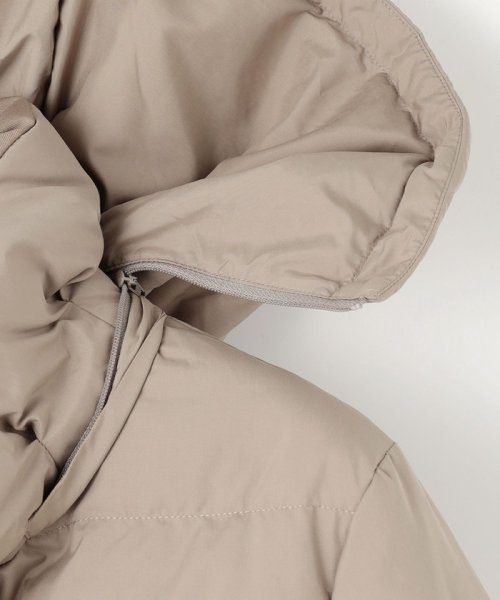 ブラッシュドマルチポリ ショート ダウン コート 大きいサイズ 小さいサイズ