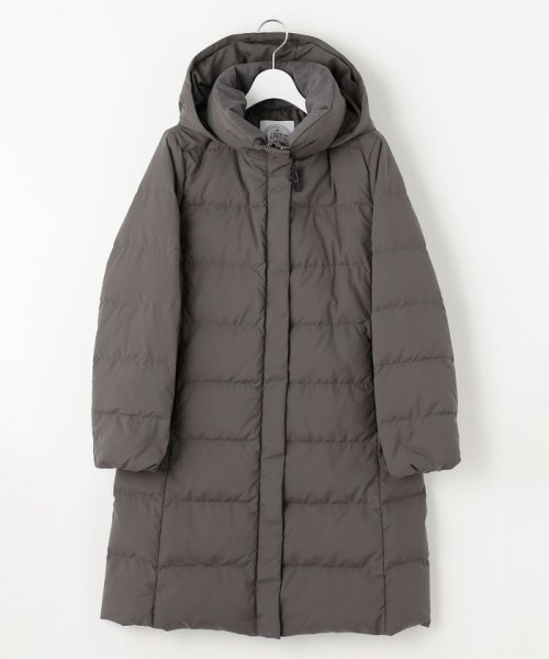 ブラッシュドマルチポリ ロング ダウン コート 大きいサイズ 小さいサイズ