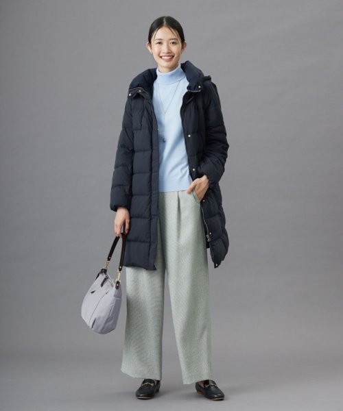 ブラッシュドマルチポリ ロング ダウン コート 大きいサイズ 小さいサイズ