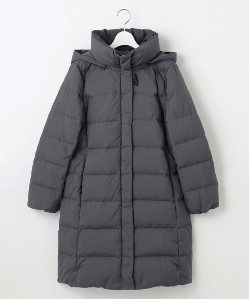 ブラッシュドマルチポリ ロング ダウン コート 大きいサイズ 小さいサイズ