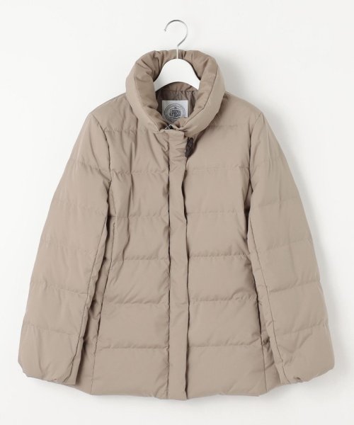 ブラッシュドマルチポリ ショート ダウン コート 大きいサイズ 小さいサイズ