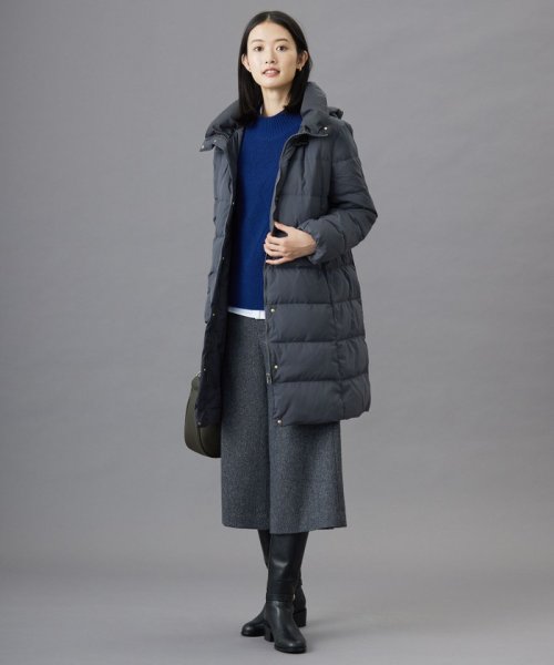 ブラッシュドマルチポリ ロング ダウン コート 大きいサイズ 小さいサイズ