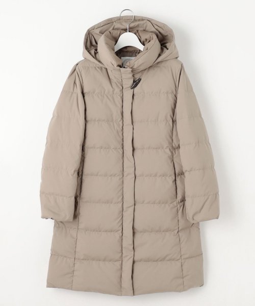 ブラッシュドマルチポリ ロング ダウン コート 大きいサイズ 小さいサイズ