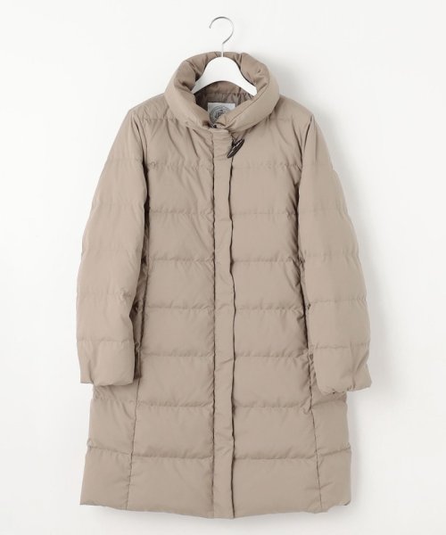 ブラッシュドマルチポリ ロング ダウン コート 大きいサイズ 小さいサイズ