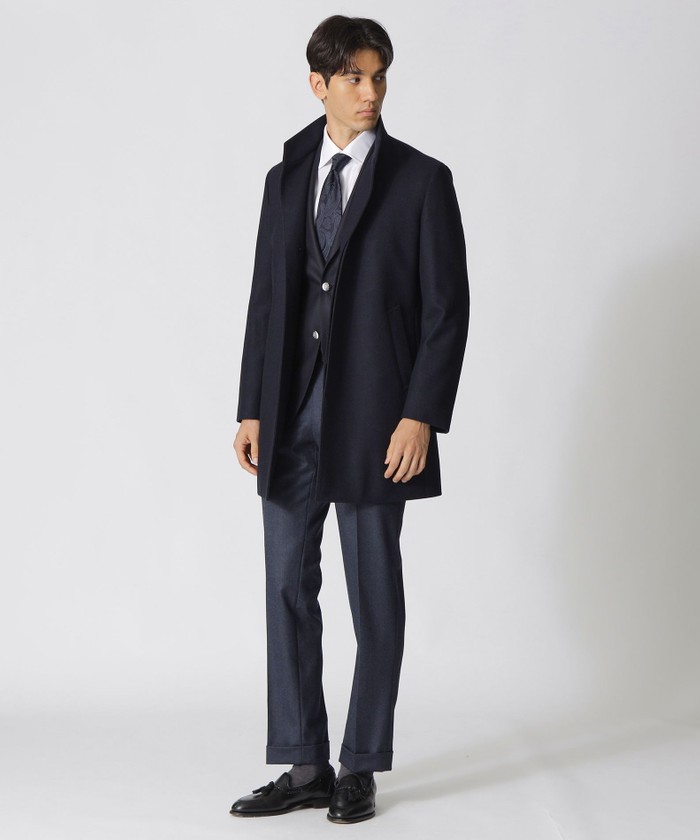 伊製ロロピアーナ ホップサック地 帝人メンズショップ銀座 紺ブレザー AB8 伊製ロロピアーナ ホップサック地 帝人メンズショップ銀座 紺