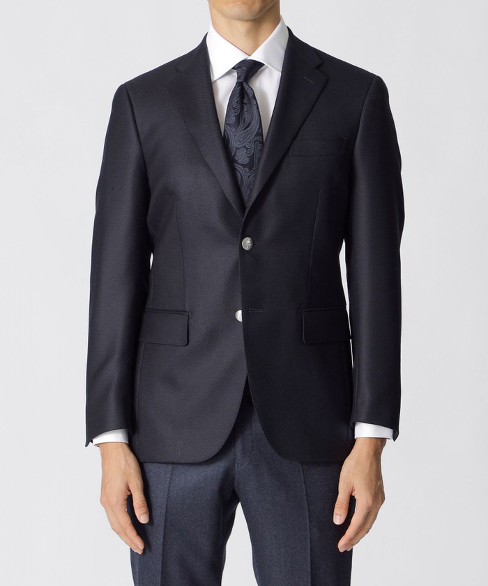 QUINTESSENTIAL】クラシックホップサックネイビーブレザー(505648298