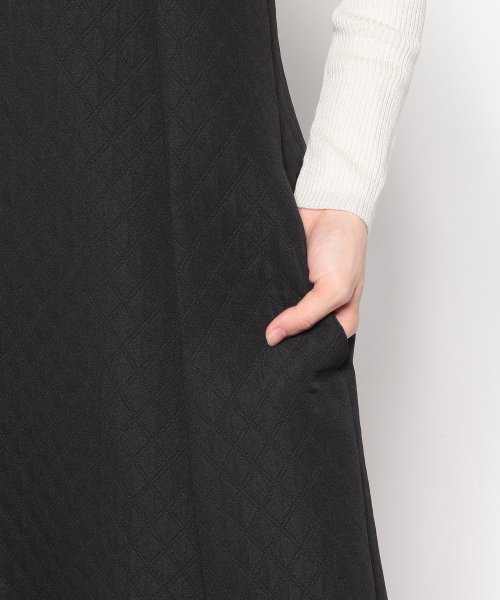 ダイヤ柄ジャンパースカート【my perfect wardrobe】 