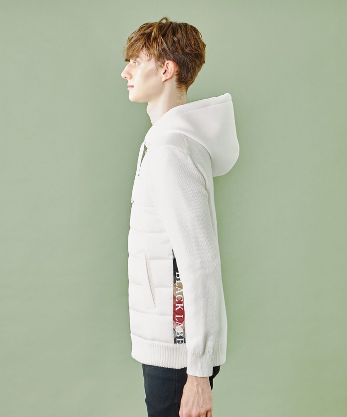 WEB限定】チェックロゴテープニットブルゾン(505738946)|HANKYU MEN'S