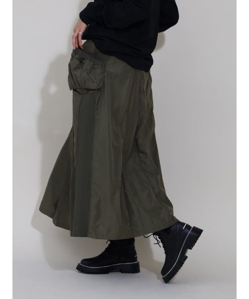 LASUD(ラシュッド)/ポケットデザインミリタリースカート/img01