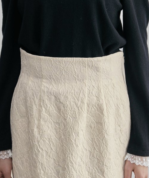 【高評価】【神崎恵さんコラボ】フクレジャカードストレッチタイトスカート 品番
