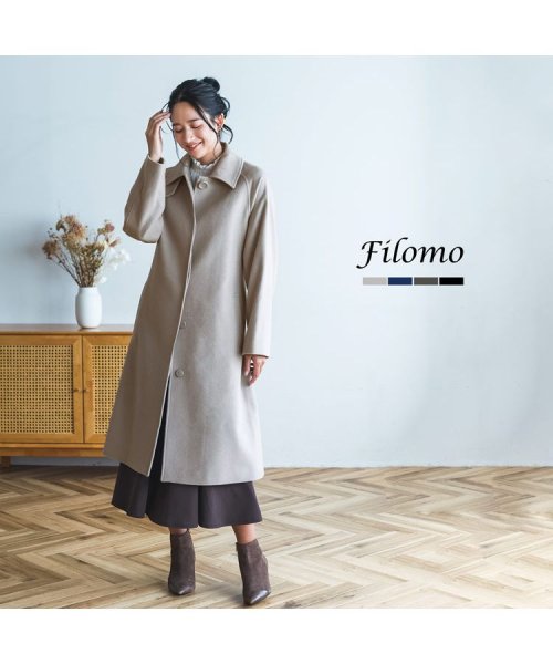 Filomo(フィローモ)/[Filomo]カシミヤブレンドウールステンカラーコート/img01