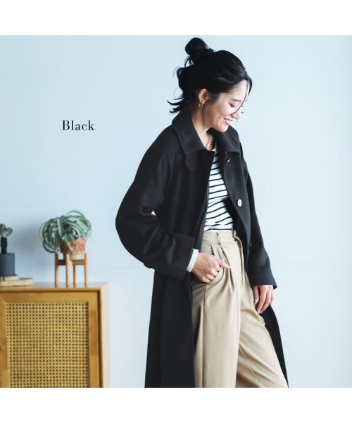 [Filomo]カシミヤブレンドウールステンカラーコート 着丈106cm