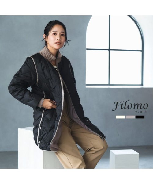 Filomo(フィローモ)/[Filomo]ダウンコート大きいサイズゆったり/img01