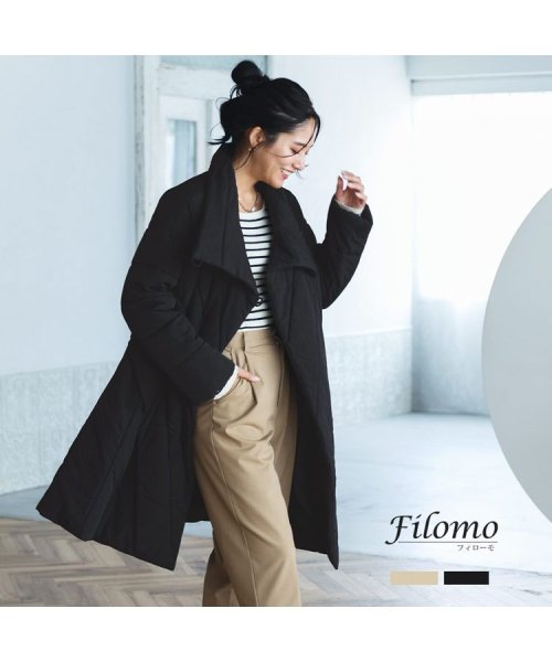 Filomo(フィローモ)/[Filomo]オーバーサイズコートナイロン中綿/img01