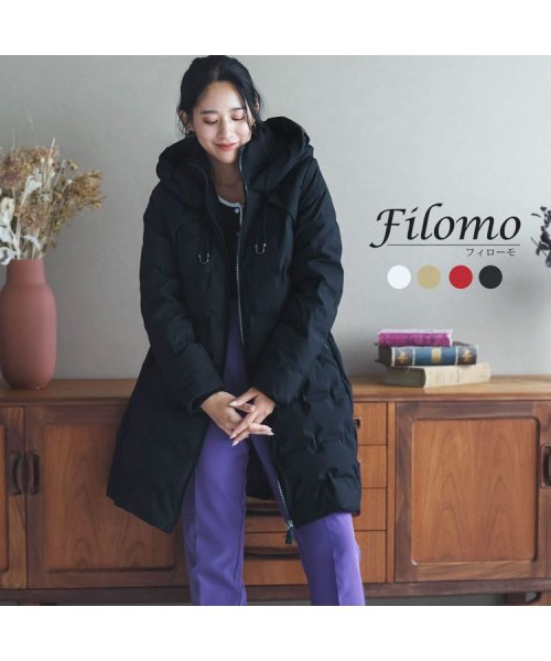 Filomo(フィローモ)/[Filomo]シームレスダウンコートフード付き/img01