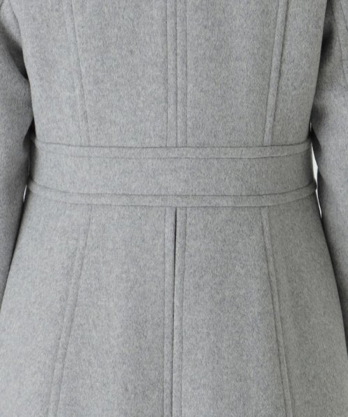 ファインウールダブルビーバースタンドカラーコート 