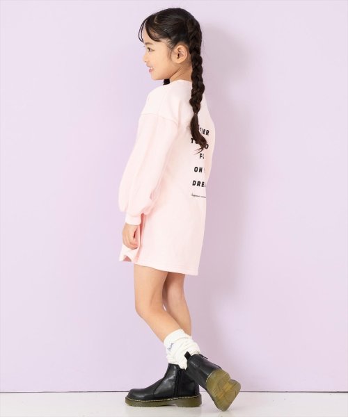 ANAP KIDS(アナップキッズ)/ファーワッペン チュール袖 裏毛 スウェット ワンピース/img18