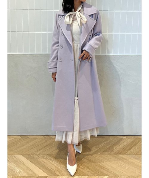 ウールマニッシュチェスターコート 素材 着丈 120cm バスト 113cm ゆき丈 5cm 前下がり 41cm 裾幅 193cm