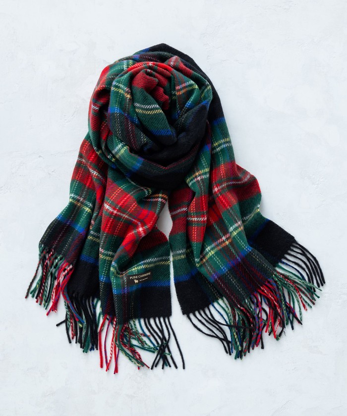 カシミヤ チェック柄 ストール(505653483)｜阪急百貨店公式通販サイト