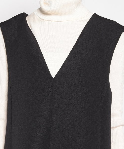 ダイヤ柄ジャンパースカート【my perfect wardrobe】 