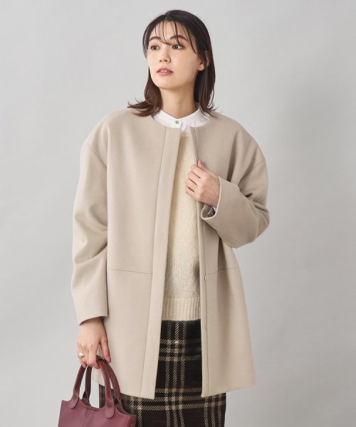 【軽く羽織れる／定番人気】カシミヤ混ミドル丈コート 【軽く羽織れる／定番人気】カシミヤ混ミドル丈コート 【軽く羽織れる／定番人気】カシミヤ混ミドル丈コート M2226242422(17002円)