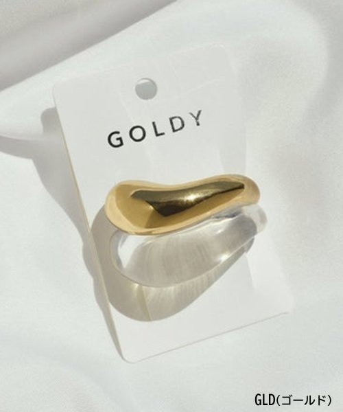 GOLDY(GOLDY)/【GOLDY】ニュアンス ライン クリア × メタル ヘアカフ ヘアクリップ  / 6221242/img06