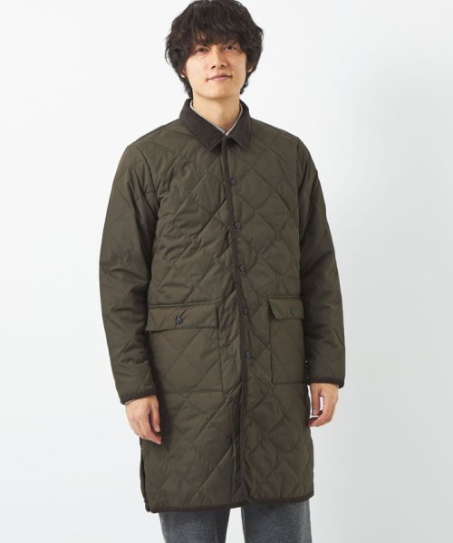 【WEB限定】＜TAION＞シティ パイピング ロング ダウンコート 