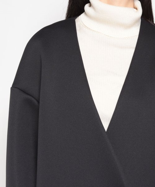 スポンジングジャージー Vネックコート 