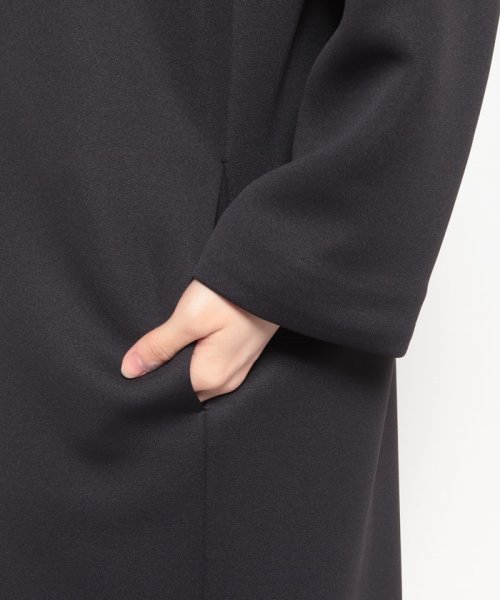 スポンジングジャージー Vネックコート 